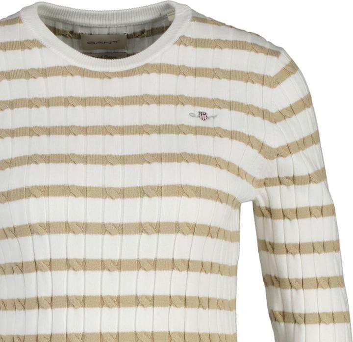Produktbild GANT Stretch Cotton Cable Stripe C-Neck (L)