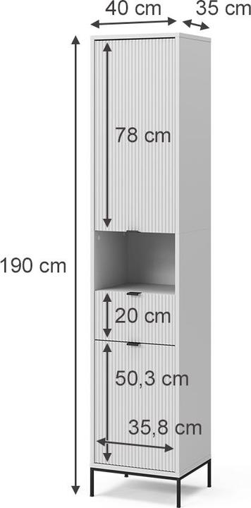Image du produit Vicco Eliza (40 x 35 x 190 cm)
