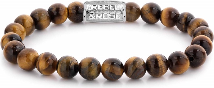 Immagine prodotto Rebel & Rose Giglio tigrato l (19 cm, Acciaio inossidabile, Occhio di tigre)