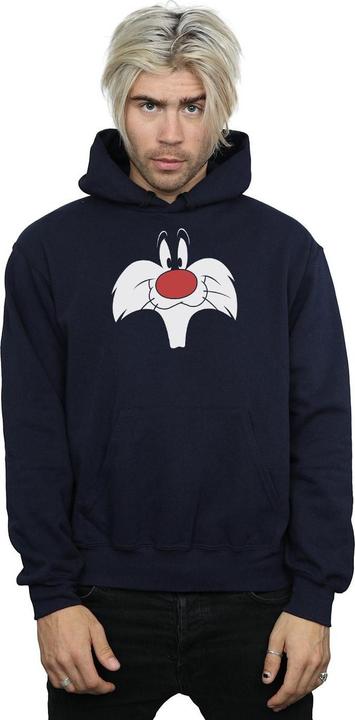 Actual product image Looney Tunes Mens Sylvester Big Face Hoodie (3XL)