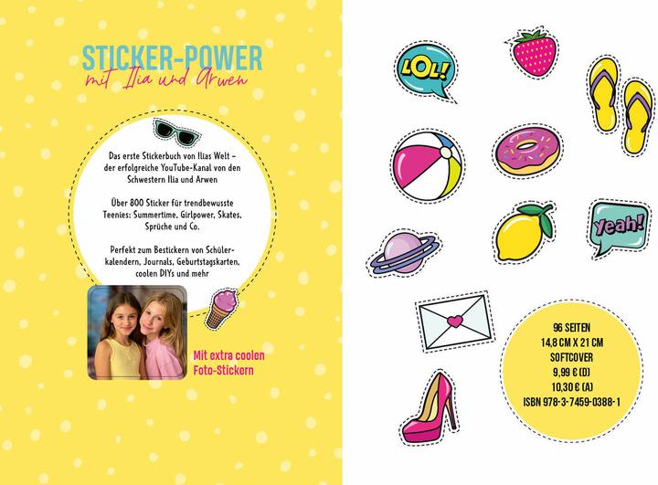 Actual product image Ilias Welt – Mein Stickerbuch: Über 500 Motiv- und Foto-Sticker für Fans von Ilia und Arwen (German, Iliad's World, 2021)