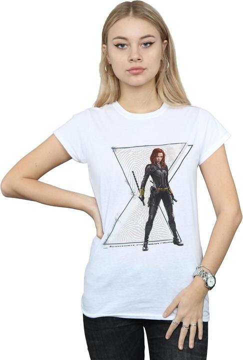 Immagine prodotto Maglietta in cotone con logo Donna/Ladies Black Widow Movie Natasha (S)