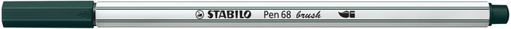 Image du produit STABILO Pen 68 brush Stylo feutre Premium (Vert olive, 1 x)