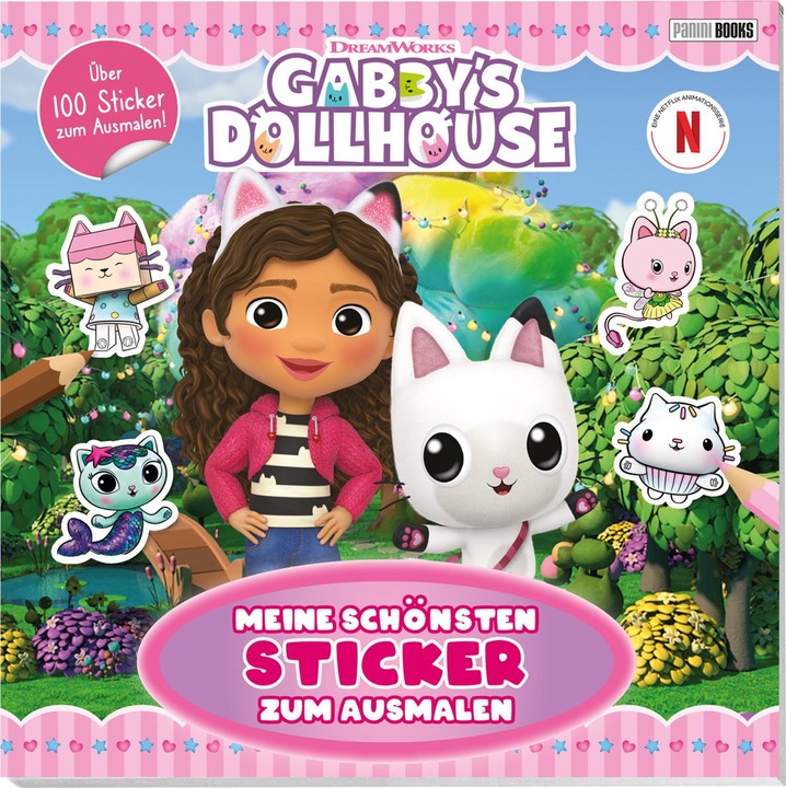 Productafbeelding Panini Gabby's Dollhouse: Meine schönsten Sticker zum Ausmalen