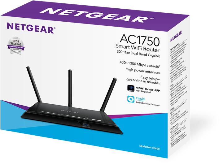 Actual product image Netgear Nighthawk AC1750