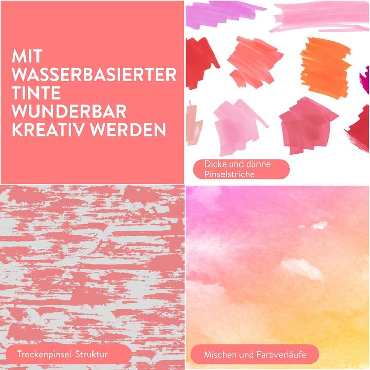 Immagine prodotto Int!rend Brush Pen Aquarell-Set (51-teilig) (51x)