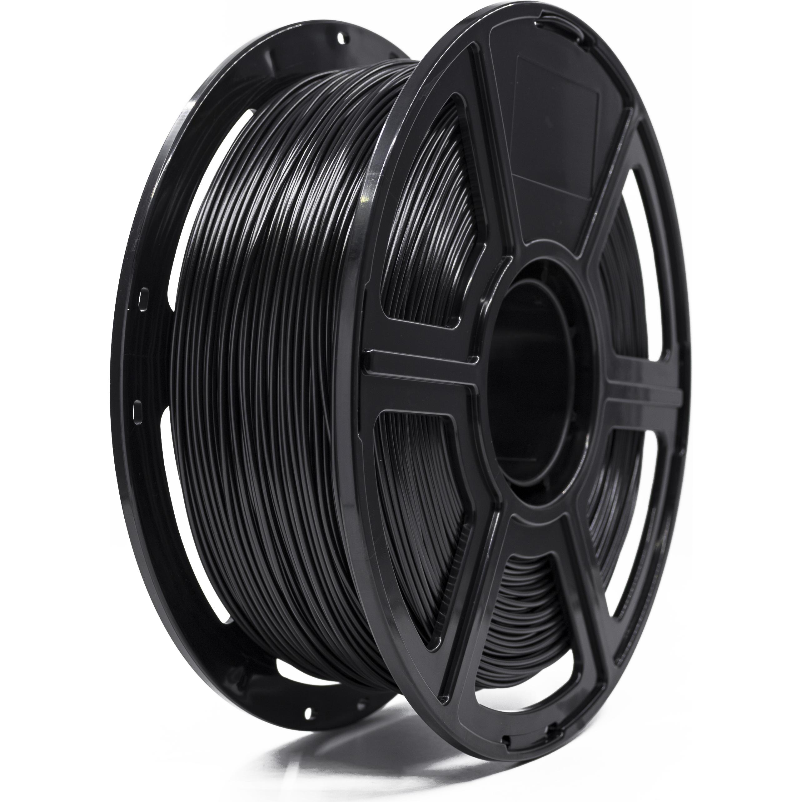 FlashForge Filament (PETG, 1.75 mm, 1000 g, Schwarz), 3D Filament, Schwarz