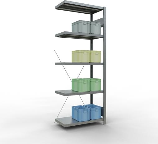 Actual product image Schulte Lagertechnik MULTIplus250 boltless bay system with cross brace