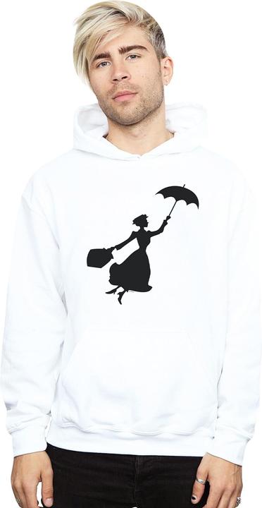 Actual product image Disney Mens Mary Poppins Flying Silhouette Hoodie (M)