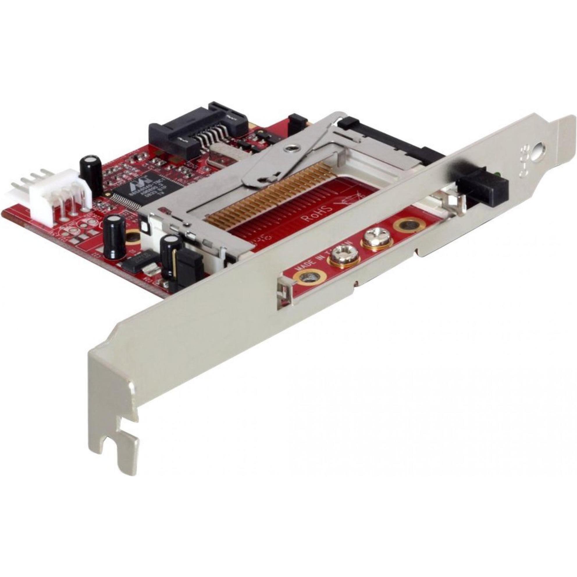 Delock Lettore di schede SATA 3.5" per Compact Flash tipo I / II e IBM Micro Drive (SATA), Lettore di schede di memoria, Nero