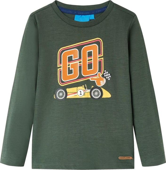 Produktbild VidaXL Kinder-Langarmshirt Dunkelgrün 140,Material: 100 (140)