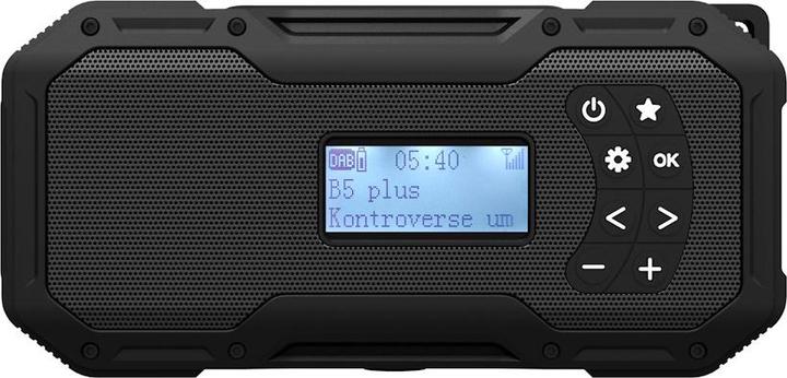 Actual product image NoName Notradio Akku/Kurbel/Solar/USB-C (FM/DAB/Licht) - Extra grosser 5000mAh Akku (DAB+, DAB, FM, Bluetooth)