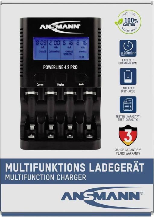 Produktbild Ansmann Powerline 4.2 Pro (1 Stk., AAA, AA, Ladegerät ohne Akku)