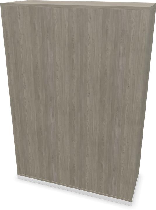 Bianco, Cuba grigio, Legno decorativo grigio con struttura