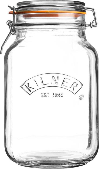 Kilner Vierkante pot met zwenkstop, 1,5 liter (1.50 l)