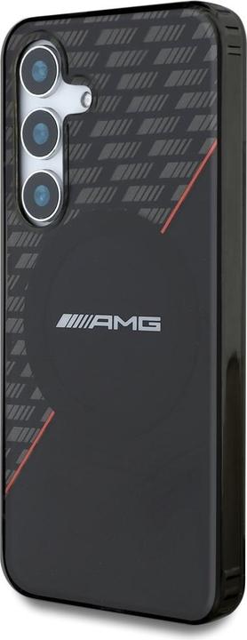 Image du produit Mercedes AMG Double Layer Rhombs MagSafe Case for Samsung Galaxy S25 - Black/Red (Samsung Galaxy S25)