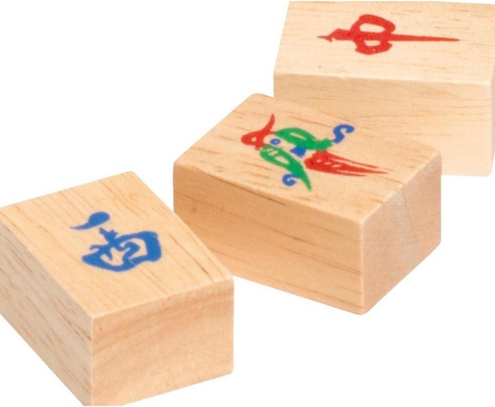 Actual product image Philos Mah Jongg in wood (Spanish)