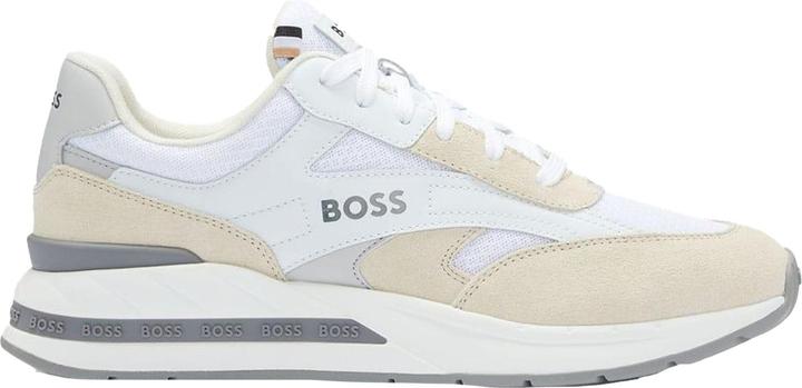 Actual product image BOSS Mens Kurt Leather Running Trainers (39.5)