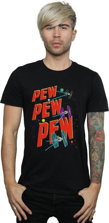 Actual product image Star Wars Mens Tie Fighters Pew Pew T-Shirt (4XL)