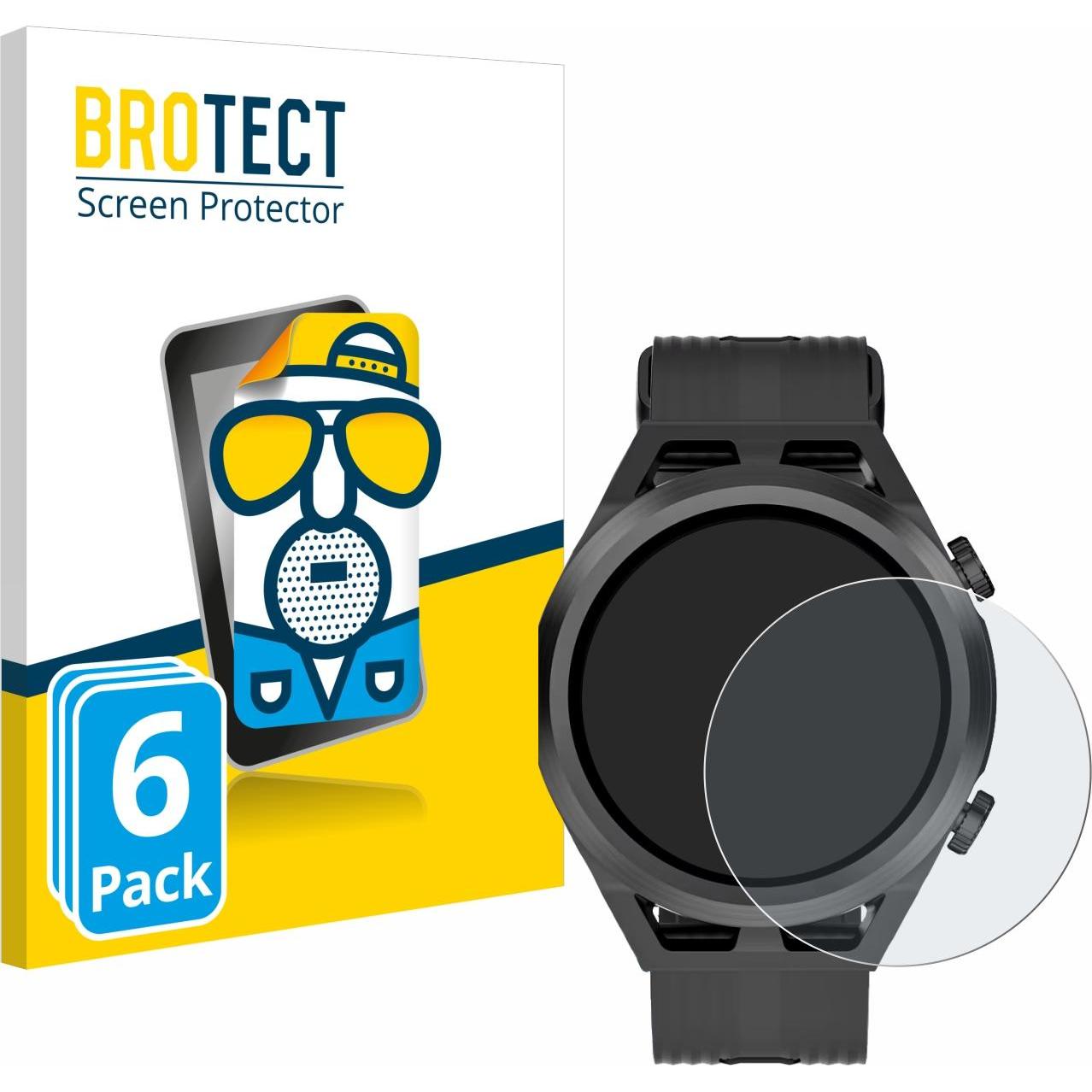 BROTECT Entspiegelungsfolie Displayschutz Displayschutzfolie Folie Matt, Smartwatch Schutzfolie, Schwarz