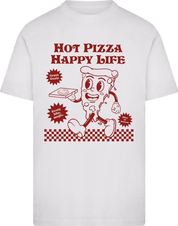 Produktbild Merchcode Hot Pizza Happy Life Tee - 198401 (XS)