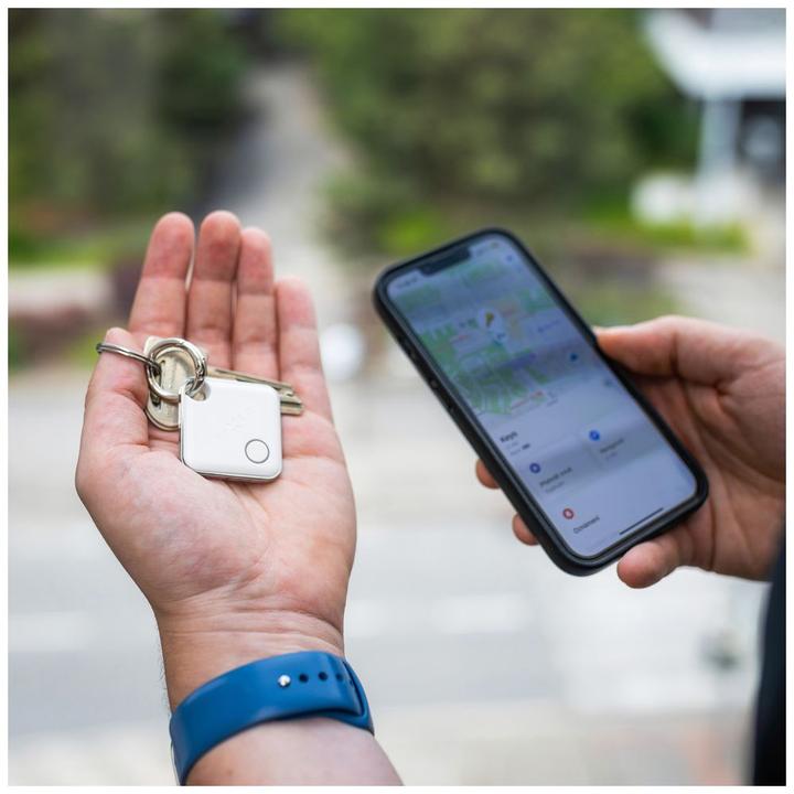 Actual product image Fixed Tag with Find My support, White (iOS)