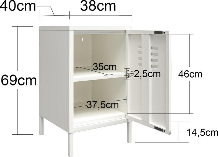 Image du produit Dorel Home District de mission (38 x 40 x 69 cm)