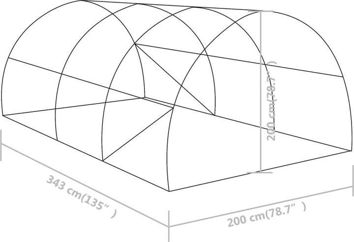 Immagine prodotto vidaXL Gewächshaus