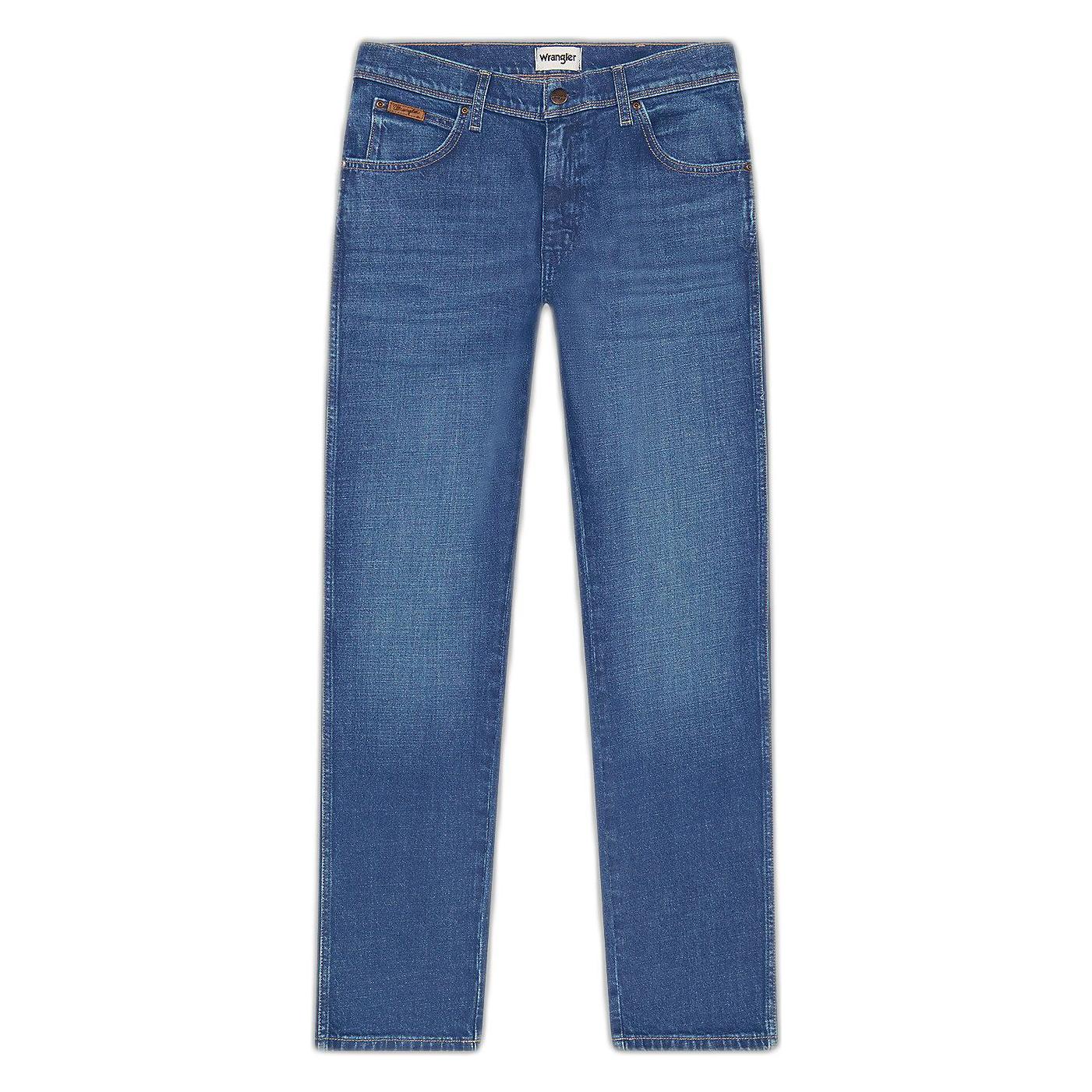 Wrangler, Mannen, Jeans, Texas Slim Jeans, Blauw, (W36/L32)