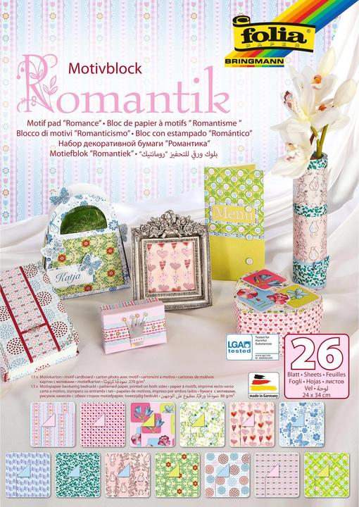 Produktbild Folia Motivblock Romantik (A4)
