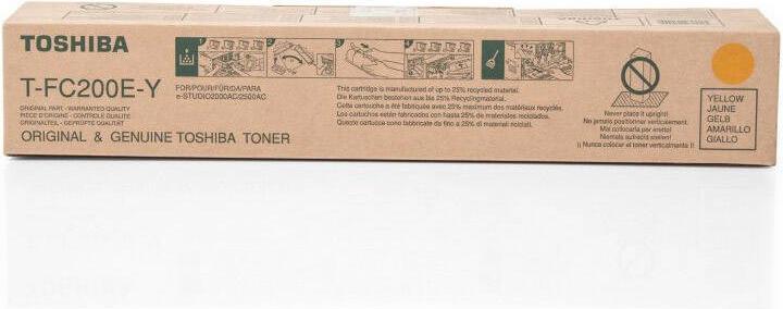 Image du produit Toshiba T-FC200EY - Gul - original - cartouche de toner - for e-STUDIO 2000AC, 2500AC (Y)
