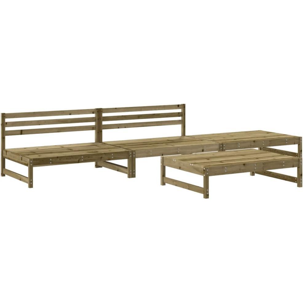 VidaXL, Gartenlounge, 4-tlg. Garten-Lounge-Set Kiefernholz Imprägniert,Material