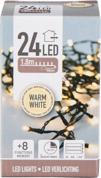 Productafbeelding FT Feeënlampjes 24 LED, warm wit (1.80 m)