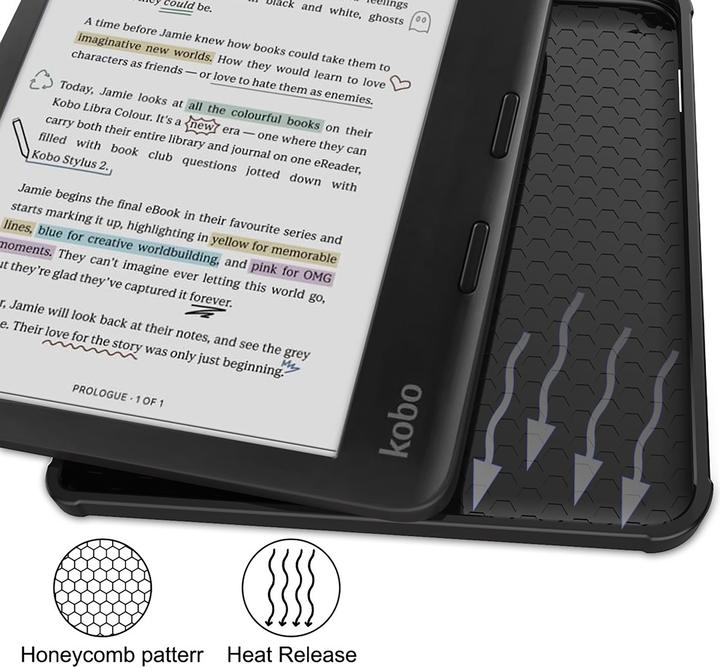 Produktbild Cazy Hülle E-Book Tasche Book Case (Kobo Libra Colour, Tolino Vision Color)