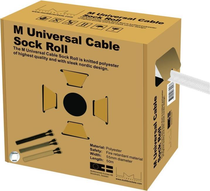 Actual product image Audioraq Cable conduit 2537 closed 55mm 50m white (Cable conduit, 5000 cm)