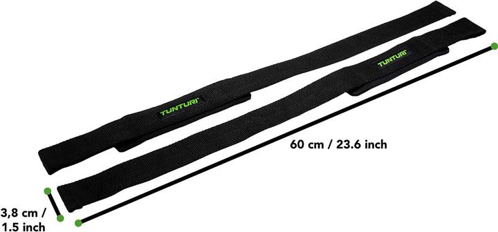 Produktbild Tunturi Powerlifting Straps Zugriemen Zughilfen (One Size)