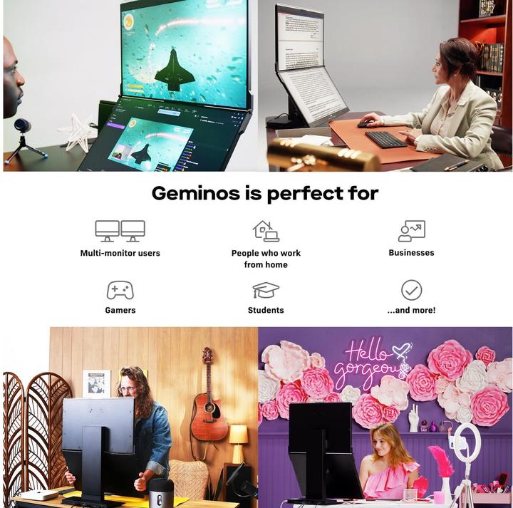 Actual product image Mobile Pixels Geminos (1920 x 1080 pixels, 24")