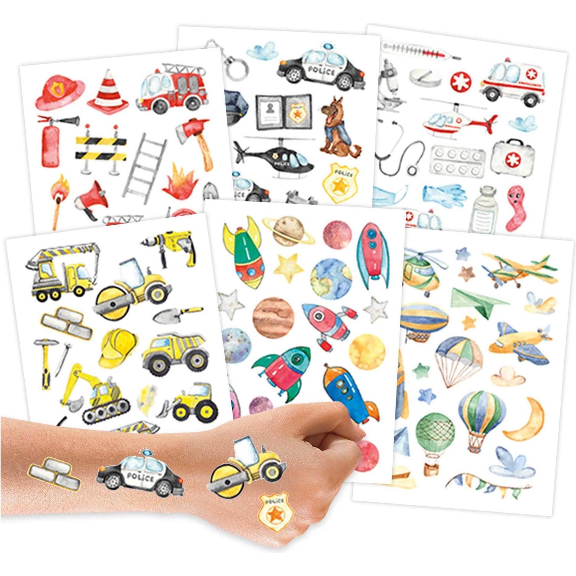 Papierdrachen Kindertattoos (B005-001-005)