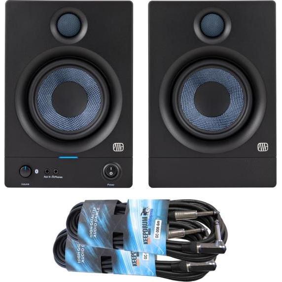 PreSonus Eris 5BT Boxen 2nd Gen mit Klinkenkabel, Bluetooth Lautsprecher
