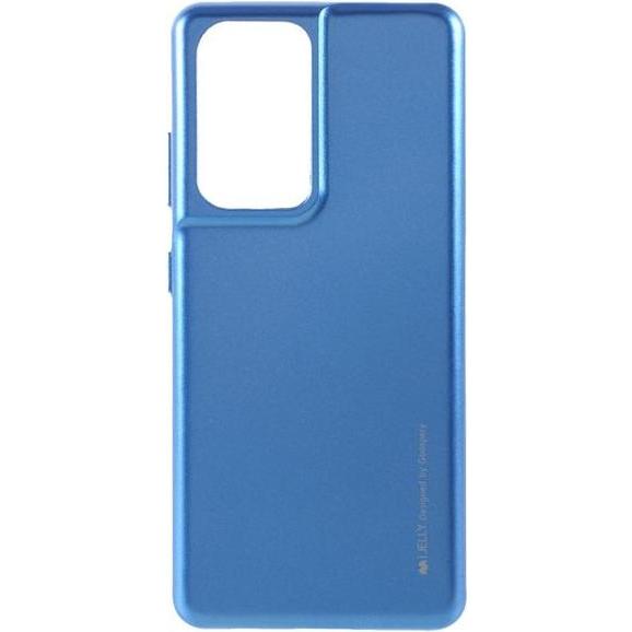 Goospery i Jelly Metal Series (Samsung Galaxy S21 Ultra), Smartphone Hülle, Blau