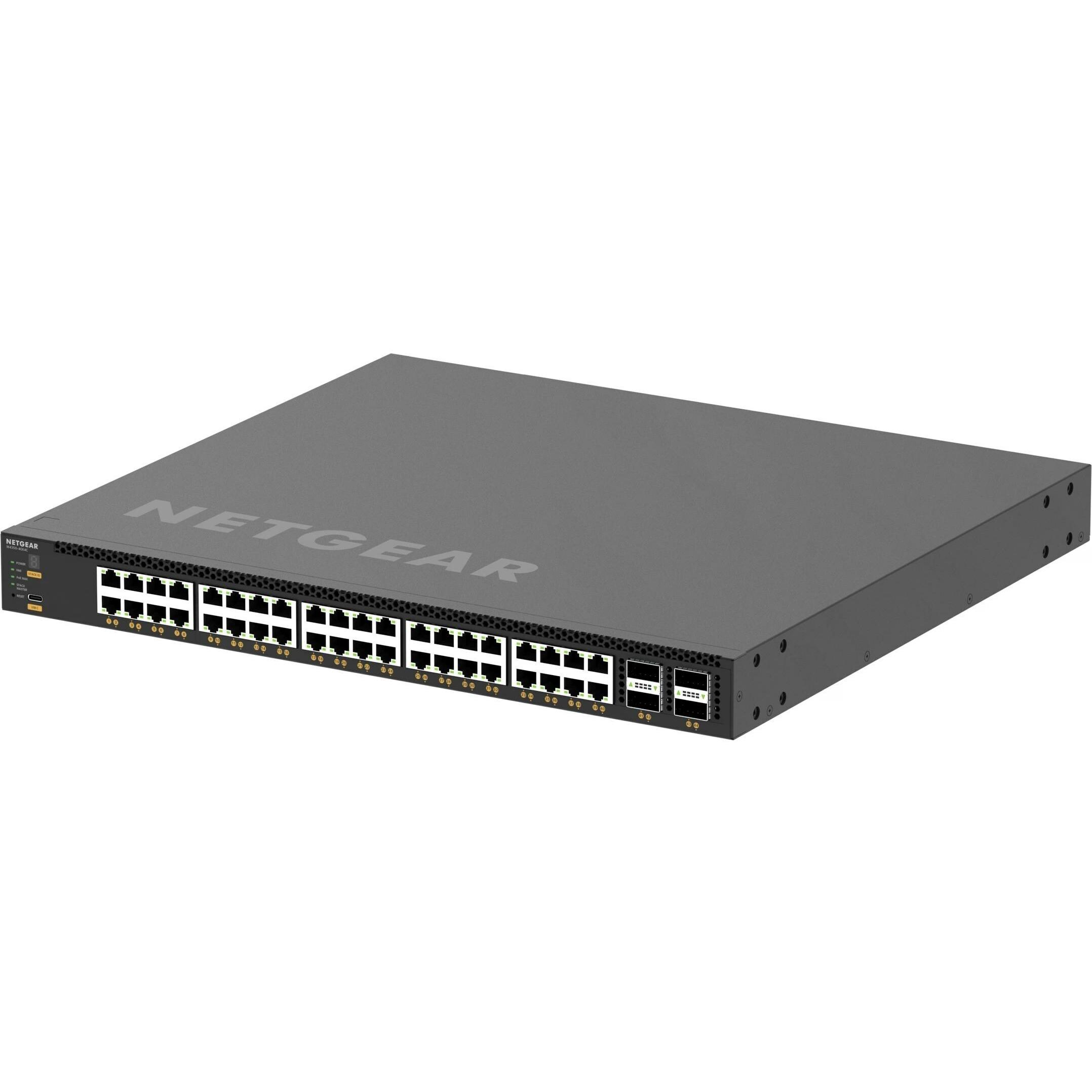 Netgear 52PT M4350-40X4C Managed Switch (44 Ports), Netzwerk Switch, Schwarz