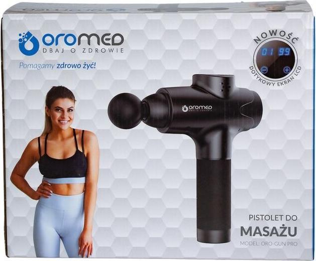 Actual product image Oromed Masażer pistoletowy ORO-GUN PRO BLACK (20 Steps, 240 min)