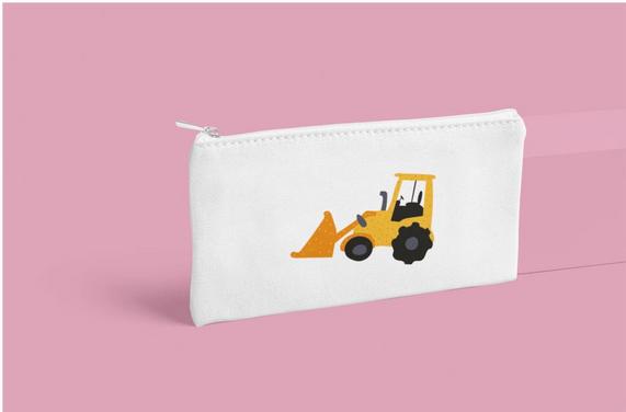 Produktbild Bügelbilder Schul & Freizeitsrucksack-Set Comic Bulldozer (15 l)