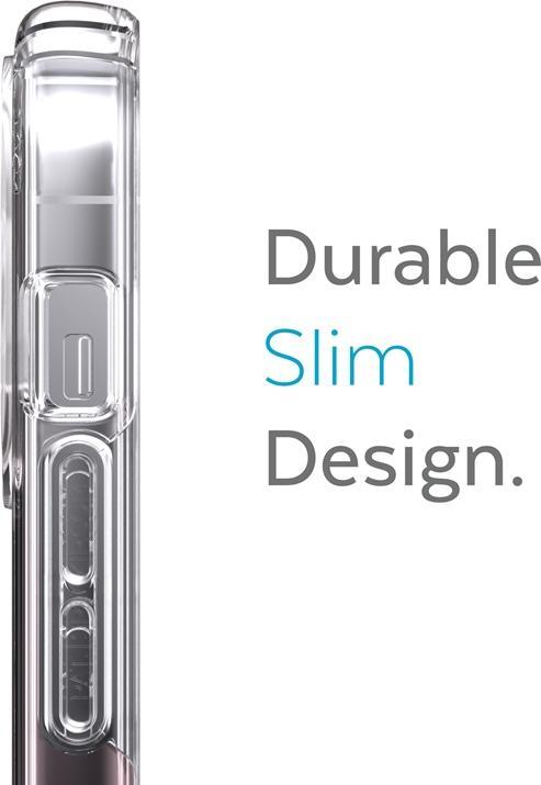 Image du produit speck Presidio Perfect-Clear + Ombre - Étui pour iPhone 13 Pro avec revêtement MICROBAN (Transparent/rose (Apple iPhone 13 Pro)