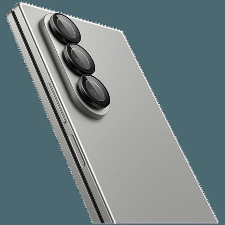 Actual product image Spigen - Optik.tR EZ Fit Pro HD Camera Glass (2 pack) - Samsung Galaxy Z Fold7 - Black (2 Piece, Samsung Galaxy Z Fold7)