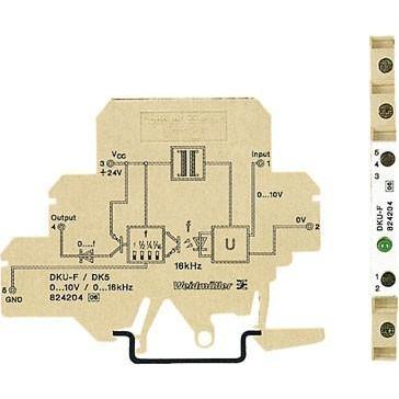 Weidmüller, Spannungswandler, Weidmller DC/F-Wandler DK U-F DK5 0-10V Hersteller-Nummer 8242040000 Inhalt: 10 St. (82420...