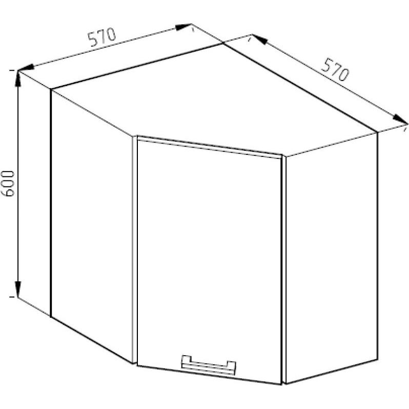 Thumbnail - Vicco, Regal, Hängeschrank R-Line (57 x 34 x 60 cm)