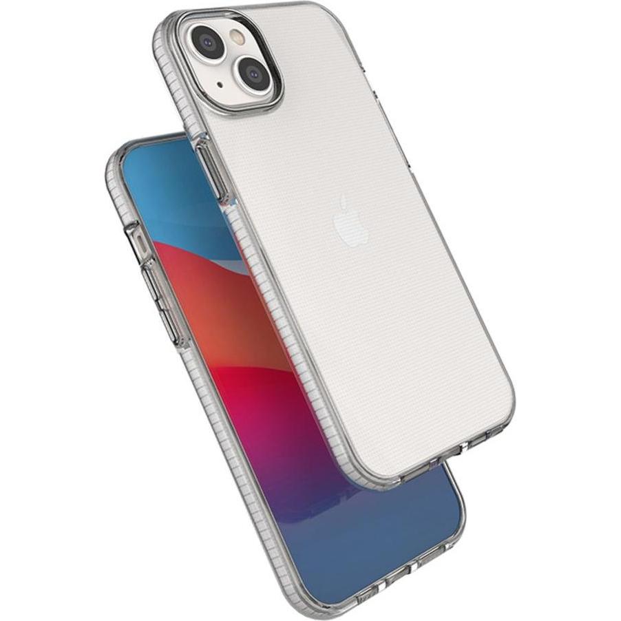 Thumbnail - Hurtel Spring Case case for iPhone 14 Plus silicone cover with frame light blue (Apple iPhone 14 Plus), Smartphone Hülle...