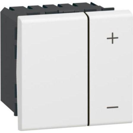 Legrand Dimmer for eco lamps 2 wire Mosaic white, Pulsante + Interruttore, Bianco