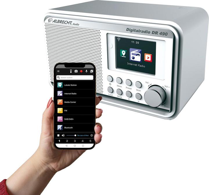 Actual product image Albrecht DR 490 (Web radio, DAB+, Wi-Fi)
